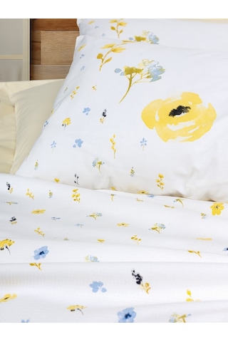 Cotton Box Sweet Tek Kişilik Pike Takımı Dolce Sarı