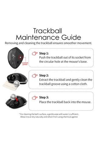 Zelotes F-33 Trackball 2d3d Profesyonel Bluetooth Kablosuz Mouse