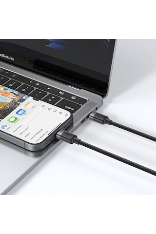 Mcdodo Ca-7380 100w Typec Çift Usb-c Manyetik Sarılabilir Şarj Kablosu 1.5m