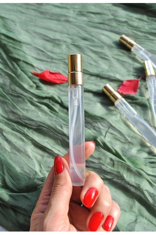 12 Adet 10 Ml Boş Cam Parfüm Şişesi Gold Kalem Şişesi Tüp Sprey Şişe Taşınabilir Cep Çantalık Doldurulabilir