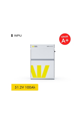 Werer Energy 48V 100Ah 5.4kW LiFePO4 WPU Series Bluetooth’lu Lityum Demir Fosfat Akü