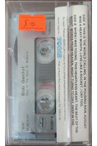 Plak Değildir Kaset Tir Bob Geldof Deep İn The Heart Of Nowhere