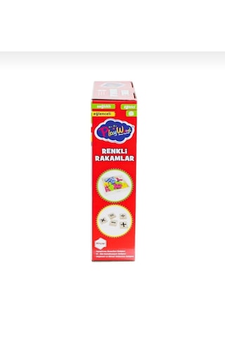 Kutuda 26 Parça Ahşap Kasalı Renkli Rakamlar