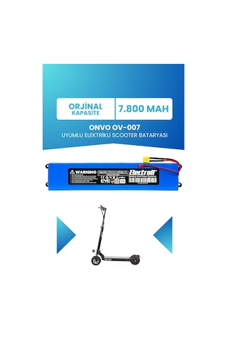 Onvo Ov-007 Uyumlu Batarya Orjinal Kapasite 36v 7800mah Mavi