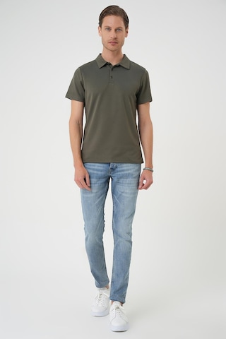 Efor Comfort Fit Polo Yaka Esnek Pamuk Casual Haki Tişört Ts 886 Haki