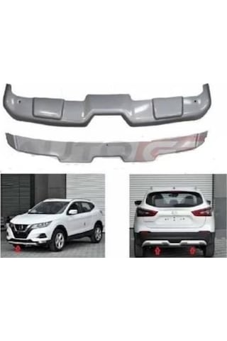Nissan Qashqai Ön Arka Tampon Koruması Difüzör 2018-2021 Arası