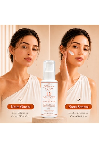 Dejowi V50 Premium Mineral Filtre Destekli Hibrit Uva/uvb Koruma Spf 50+ Pa++++ Güneş Kremi 100ml