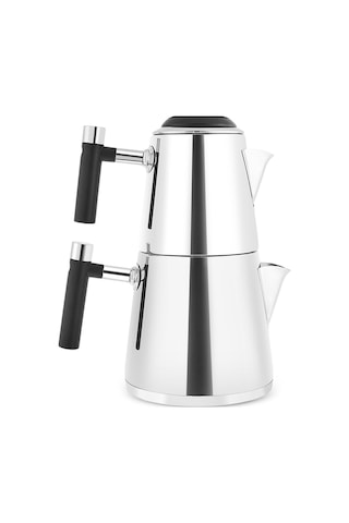 Karaca Powersteel 316+ Arigato Çelik Çaydanlık Takımı Large Gümüş