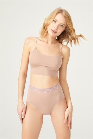 Cottonhill Basic Yüksek Bel Lazer Kesim Tanga Külot 5'li Paket - 2 Renkli-9 Çok Renkli