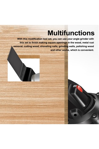 Mufunye Açılı Taşlama Dönüşüm Seti: Ahşap Kesme, Parlatma, Delik Açma, Pas Temizleme Ve Duvar Zımparalama İçin Çok Fonksiyonlu
