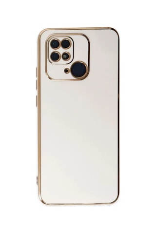 Jenerik Xiaomi Redmi 10c Kılıf Volet Silikon - Beyaz