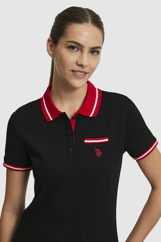 U.s. Polo Assn. Kadın Siyah Tişört Basic 50323455-vr046