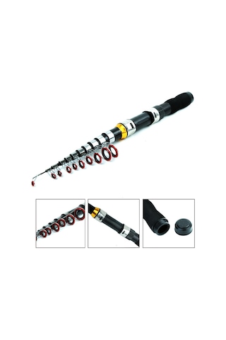 Valkyrie 1. Kalite Tam Takım Balık Olta Seti 2.3m Çantalı Aksesuarlı 10 Boğum Teleskopik Kamış Cb240 Motor