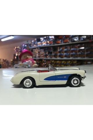 Sunman Klasik Metal Model Araba Chevrolet Corvette 1957 1 : 43 Ö