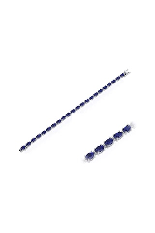 10,30 Karat Pırlantalı Safir Bileklik