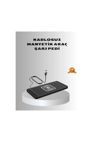 Mey İthalat Manyetik Şarj Pedi 7.5w 10w 15w Hızlı Şarj Kaymaz Tabanlı