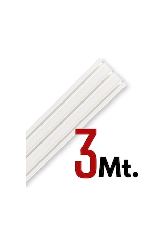 Tümray 3 Raylı Korniş Perde Rayı Kaliteli Sağlam Ambalaj 3 Metre