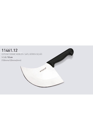 Börek Bıçağı 12 Cm No.2 Hulusi Bıçak Unlu Mamüller Üstüne Dökme Moblen Saplı 130mm X 120mm X 2mm 11461.12 Diğer