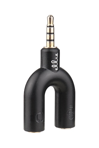 Reedark Ellietech Ad106 Siyah 3.5mm Ses Ayırıcı Adaptörü - Abs Malzeme 5cm Uzunluk