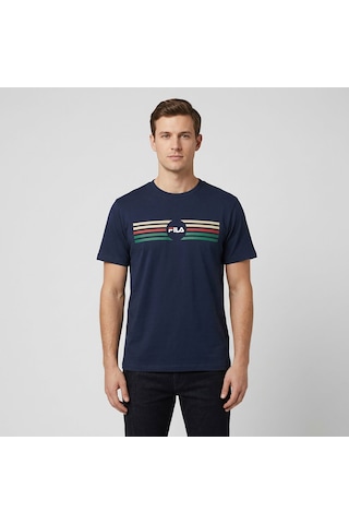 Lacivert Fila Erkek Günlük T-shirt Padule Fam1221.50004