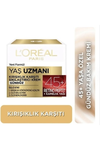 Loreal Yaş Uzmanı 3 Etkili 45+ Kırışıklık Karşıtı Sıkılaştırıcı Gündüz Kremi 4 X 50 Ml