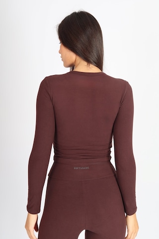 Soft&Basic Uzun Kollu Bisiklet Yaka Kahverengi Body Kahverengi