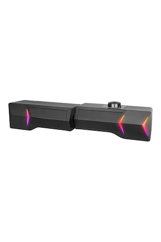 Rampage Elegant X10 2.0 Bluetooth'lu Rms 3w 2 Rgb Işıklı Multimedia Usb 5v 45db Gaming Oyuncu Speaker