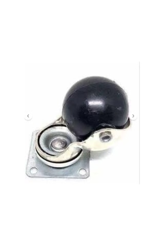 Küre Teker-ofis Koltuk Dolap 360 Derece Döner Tablalı Metal Küre Tekerlek - 40 Mm Çap Siyah