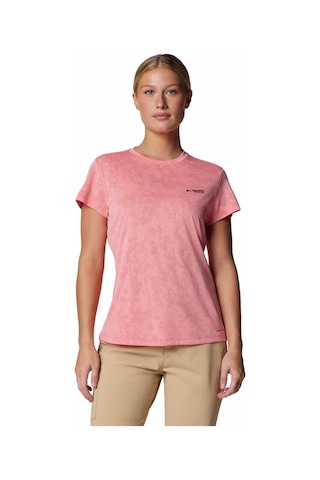 Columbia Bluebird Canyon Kadın Kısa Kollu Tişört-8213 Pembe