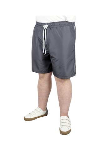 Mode Xl Büyük Beden Erkek Deniz Şortu White Line 21451 Antrasit 001