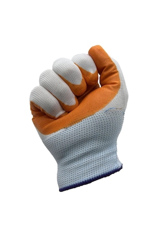 12 Adet L-xxl Genel Maksatlı Nitril Koruyucu İş Eldiveni Sarı