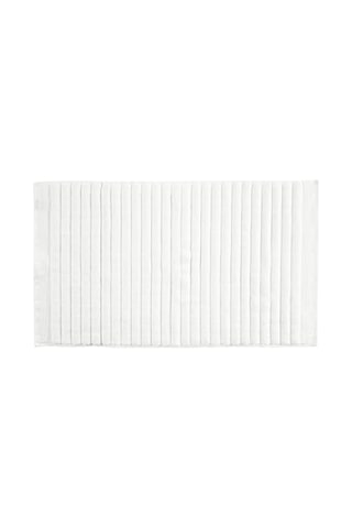 Banyo Paspası 80 X 50 Cm Banyo Halısı 100 Pamuk Yıkanabilir Beyaz Diğer