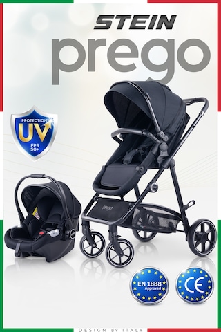 Prego Stein Çift Yönlü Portbebeli Travel Sistem Bebek Arabası Uv Tenteli