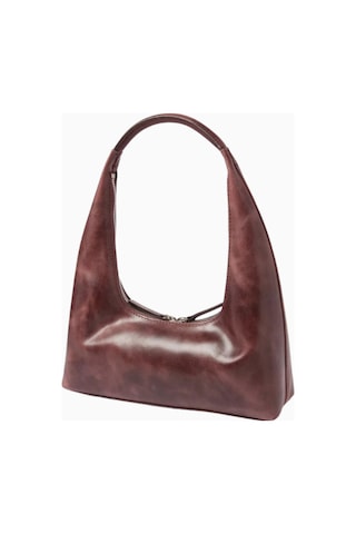Marge Sherwood Small Hobo Omuz Çantası, Yıkamalı Bordo Deri Ve Zarif Minimalist Tasarım