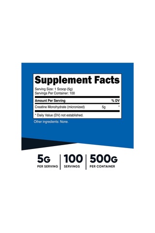 Nutricost Creatine Monohydrate Powder 500 Gram - Usa Menşei