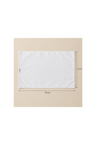 Derin %100 Pamuklu, Nefes Alabilen, Fermuarlı Tekstil Saklama Hurcu/ Yastık Kılıfı/dolgusuz 50 70 Cm Beyaz
