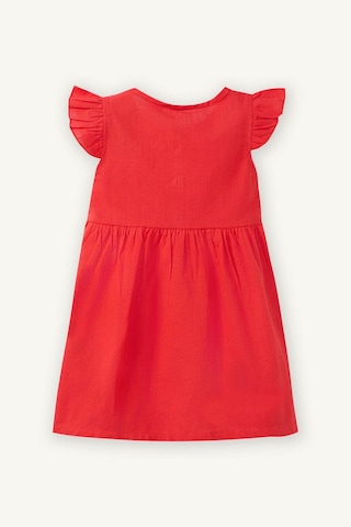 Defacto Flamlı Poplin Elbise Kız Bebek Z7402a226smrd63 Kırmızı-rd63