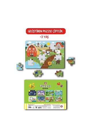 Çocuk Akademi Puzzle Çiftlik