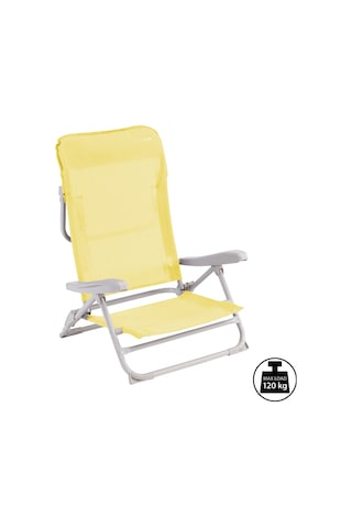 Outwell Seaford 4 Pozisyonlu & Konforlu Katlanır Plaj Sandalyesi Sunburst Sarı