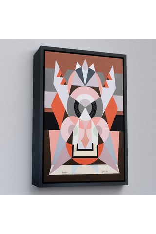 Çerçeveli Auguste Herbin - Simetrik Bileşim Tablosu-8101