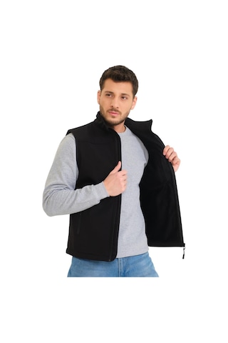 Şensel, Softshell Yelek, Siyah 118E2250 Su Itici,Rüzgar Geçirmez 001