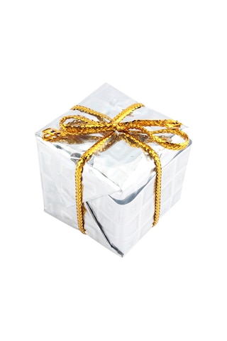 Xindoker Noel Ağaç Dekorasyonu 12'li Paket - 2.5cm Köpük Hediye Kutusu, Parlak Renkli Folyo, Ev/ofis Noel Süsleri