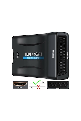 Hdmi To Scart Av Çevirici Dönüştürücü Skart Convert (529237400)