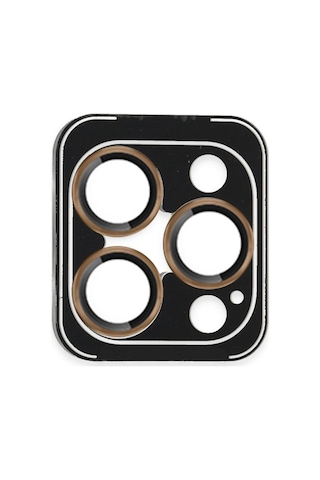 Joko iPhone Uyumlu 16 Pro Max Pvd Metal Kamera Lens - Gold