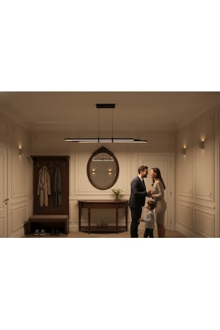 Cosmo Gold Lineer Led Sarkıt Avize Kumandalı Dim Edilebilir Yukarı & Aşağı Işık Diğer