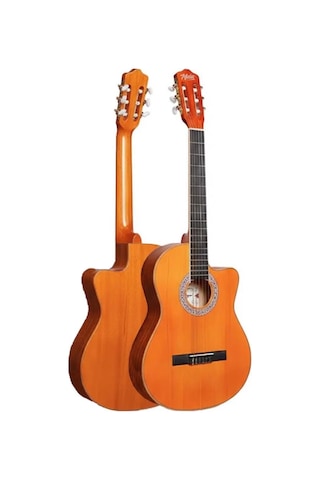 Midex CG-395YLX Klasik Gitar 4/4 Kesik Kasa Full Set (Çanta Askı Tuner Metod Pena)