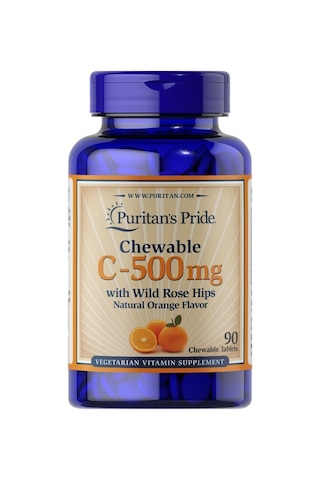 Puritan's Pride Vitamin C 500 Mg With Rose Hips 90 Tablet