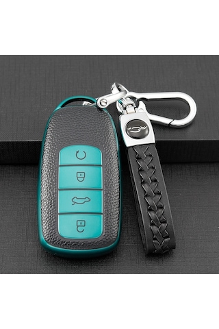 Chery Tiggo Uyumlu 8 Pro İçin Koruyucu Tpu Kılıf Anahtarlık-yeşil