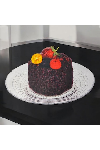 Glass İn Love 4lü Cam Pasta Tabağı 17 Cm Şeffaf