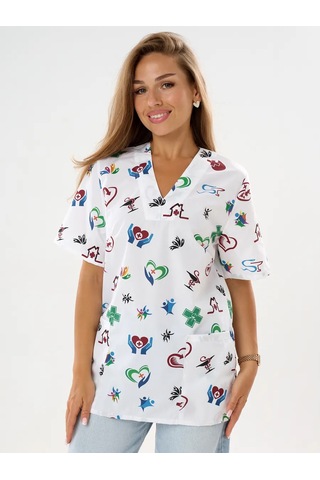 Nairimed Kadın Tıbbi Gömlek 371630337 Beyaz